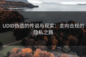 UDID伪造的传说与现实：走向合规的隐私之路