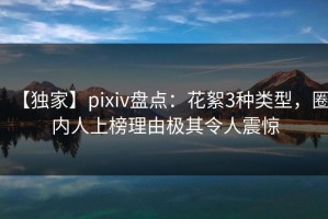 【独家】pixiv盘点：花絮3种类型，圈内人上榜理由极其令人震惊